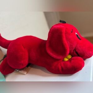 Vtg 2000 Clifford the Big Red Dog Large Jumbo 20" Laying Plush w/ Barking Sounds